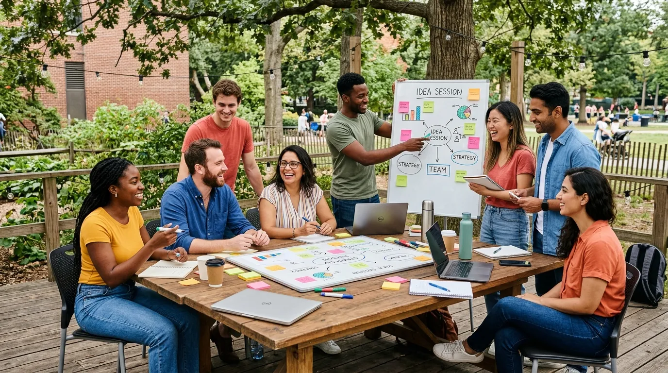 Atelier team building : des formats où tout le monde participe, sportif ou non