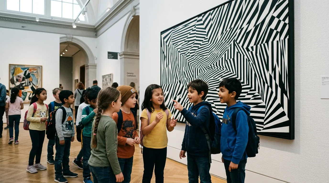Illusion d'optique au cycle 3 : une séquence d'arts plastiques prolongée au musée