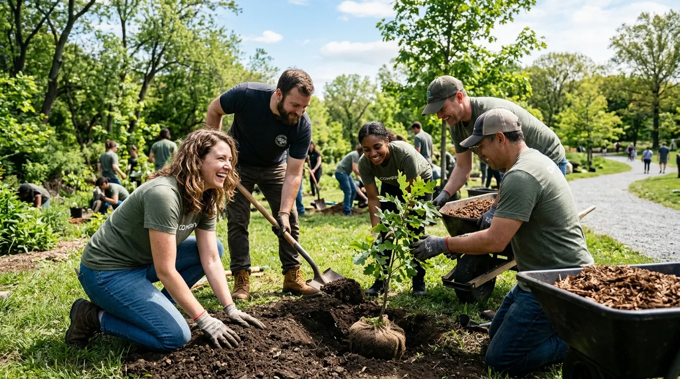 Team building éco-responsable : idées d'activités à faible impact
